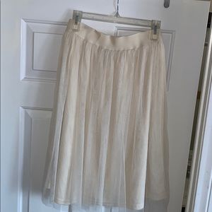Ivory Tulle Skirt